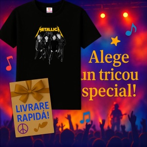 Tricou Metallica - Skulls Graphic, muzica Hip-Hop / Trap, Dama | Barbat | Copii, Culoare Negru - Img 11