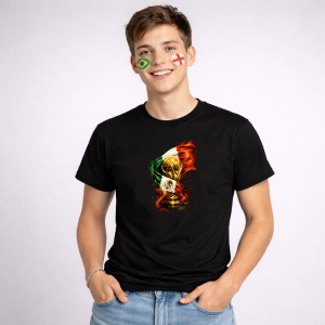 Tricou Mexico World Cup Fifa 2026, din bumbac 100%, tricou negru, Copii | Dama | Barbat