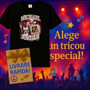 Tricou Michael Jordan - NBA Collage, muzica Hip-Hop / Pop / Rock, Dama | Barbat | Copii, Culoare Negru - Img 14