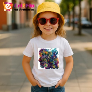 Tricou Microscop artistic cu forme si linii psihedelice Copii | Dama | Barbat
