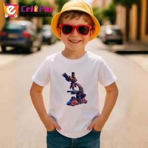 Tricou Microscop modern colorat in nuante inchise Copii | Dama | Barbat