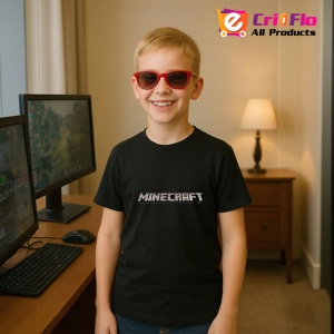 Tricou Minecraft Logo Minecraft 4 Tricou Negru Copii | Dama | Barbat - Img 8