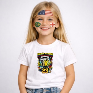 Tricou Moises Caicedo Ecuador World Cup Fifa 2026, din bumbac 100%, tricou alb, Copii | Dama | Barbat