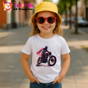Tricou Motociclist cu vopsea stropita in fundal Copii | Dama | Barbat - Img 11