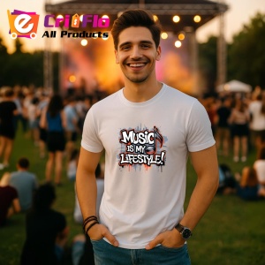 Tricou Music Is My Lifestyle Tip Graffiti, Copii | Dama | Barbat - Img 6