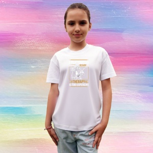 Tricou Music Is Therapy Desen Creion, Copii | Dama | Barbat - Img 8