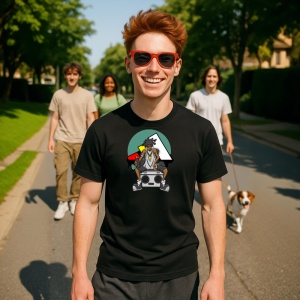 Tricou Music Street Play Now Tricou Negru - Copii | Dama | Barbat - Img 3