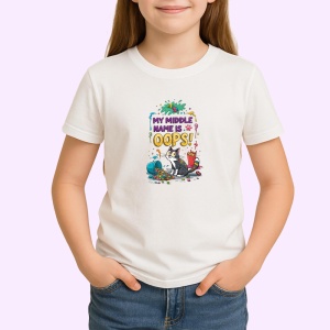 Tricou My Middle Name Is Oops Pisica, Copii | Dama | Barbat - Img 3