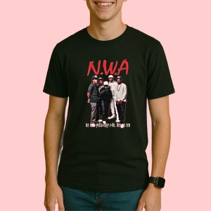 Tricou N.W.A, muzica Hip-Hop / Rap (Will Smith), Dama | Barbat | Copii, Culoare Negru - Img 3