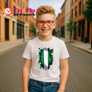 Tricou Nigeria Steag Splash Art, Copii | Dama | Barbat - Img 8