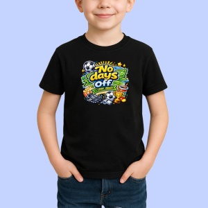 Tricou No Days Off Minge Fotbal Design Sportiv V1, din bumbac 100%, tricou negru Copii | Dama | Barbat - Img 2