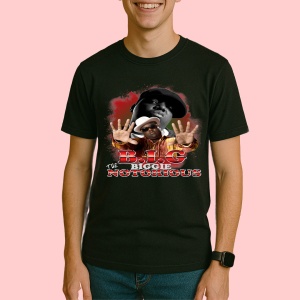 Tricou Notorious B.I.G. - Red Theme, muzica Alternative / Electropop / Rap Rock, Dama | Barbat | Copii, Culoare Negru
