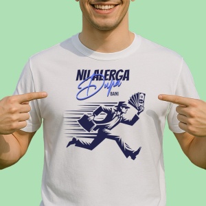 Tricou Nu Alerga dupa Bani - Money Oriented - Copii | Dama | Barbat - Img 2