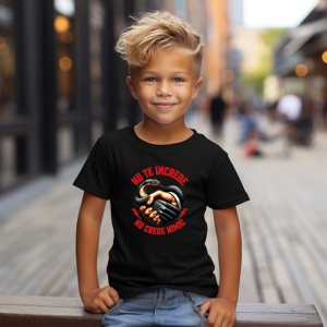 Tricou Nu te increde, nu crede nimic Negru, Copii | Dama | Barbat - Img 4