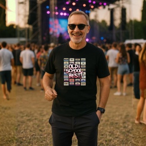 Tricou Old School Best Casete Retro, Copii | Dama | Barbat, culoare negru