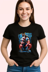 Tricou On Focus Barbat Pe Banca, Copii | Dama | Barbat, culoare negru - Img 3