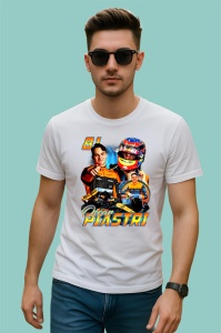Tricou Oscar Piastri Colaj Costum Portocaliu Mclaren Formula 1, Copii | Dama | Barbat - Img 2