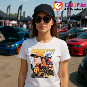 Tricou Oscar Piastri Poster Masina Echipa Mclaren Formula 1, Copii | Dama | Barbat - Img 9