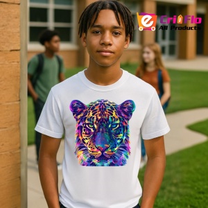 Tricou Pantera colorata in stil pop art Copii | Dama | Barbat - Img 5