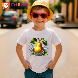 Tricou Para aurie si stropi limpezi, Fructe, Copii | Dama - Img 3