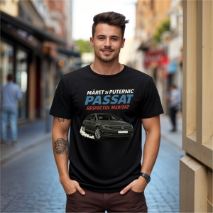 Tricou Passat Maret si puternic Negru, Copii | Dama | Barbat - Img 4