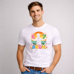Tricou Paste 67 Easter Bunny Bruh Colorful Eggs Basket, din bumbac 100%, tricou alb, Copii | Dama | Barbat - Img 2