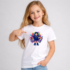 Tricou Paste 67 Roblox Girl Hoodie Pastel Splash Aesthetic, din bumbac 100%, tricou alb, Copii | Dama | Barbat - Img 2