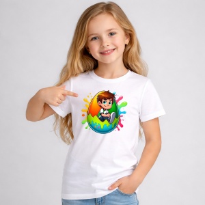 Tricou Paste Ben 10 Paste Ou Colorat Stil Graffiti, din bumbac 100%, tricou alb, Copii | Dama | Barbat - Img 2
