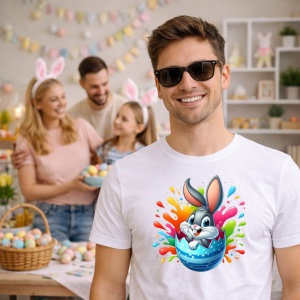 Tricou Paste Bugs Bunny Paste Ou Colorat Graffiti, din bumbac 100%, tricou alb, Copii | Dama | Barbat - Img 7