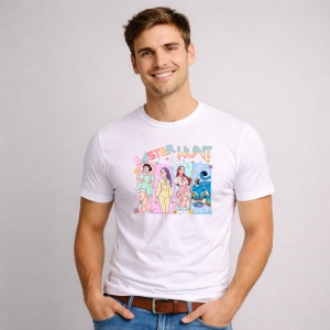 Tricou Paste Easter Hunt Kpop Girls Grup Oua Colorate, din bumbac 100%, tricou alb, Copii | Dama | Barbat - Img 2