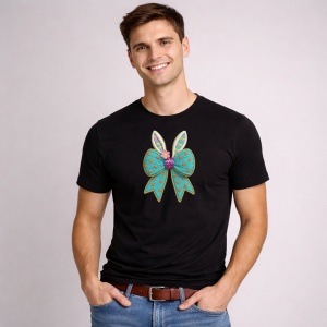 Tricou Paste Fundita Mare Verde Pastel Cu Buline Cute, din bumbac 100%, tricou negru, Copii | Dama | Barbat - Img 2