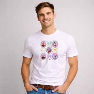 Tricou Paste Huntrix Kpop Easter Bows Coquette Pastel Set, din bumbac 100%, tricou alb, Copii | Dama | Barbat - Img 2
