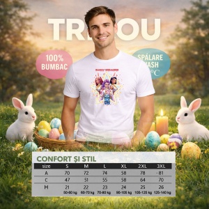 Tricou Paste Kpop Star Easter Girls Grup Fashion, din bumbac 100%, tricou alb, Copii | Dama | Barbat - Img 4