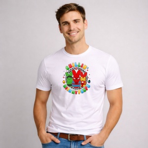 Tricou Paste Spiderman Happy Easter Oua Colorate Stil Desen, din bumbac 100%, tricou alb, Copii | Dama | Barbat - Img 2