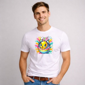 Tricou Paste Tweety Paste Ou Colorat Dragut, din bumbac 100%, tricou alb, Copii | Dama | Barbat - Img 2