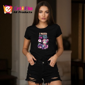 Tricou Paused My Game For This Gamer Fata, Copii | Dama | Barbat, culoare negru - Img 10