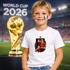 Tricou Pedri Spain World Cup Fifa 2026 V9, din bumbac 100%, tricou alb, Copii | Dama | Barbat - Img 5