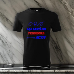 Tricou pentru barbati - Asa arata un pensionar activ - pensionar activ, viata activa, cadou pensionar