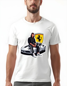 Tricou pentru barbati - Ferrari Passion - Performanță și Distincție
