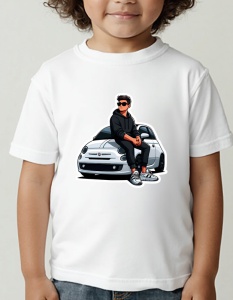 Tricou pentru copii - Fiat Minimalist - Stil Urban și Simplitate