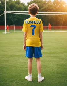 Tricou pentru Copii Ronaldo la Al Nassr - Numarul 7