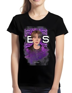 Tricou pentru dama - K-POP - Suga BTS - Design special, idol style, Suga K-pop. - Img 1