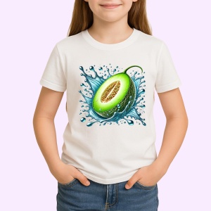 Tricou Pepene galben si jet de apa, Fructe, Copii | Dama