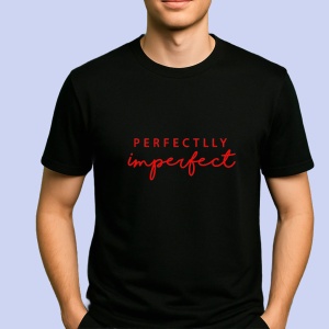 Tricou Perfectylly imperfect Negru, Copii | Dama | Barbat
