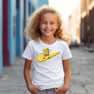 Tricou personalizat haios pentru copii cu personajul SpongeBob - Img 2