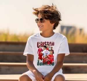 Tricou personalizat pentru copii cu Cristiano Ronaldo - Img 3