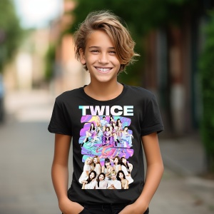 Tricou personalizat pentru copii cu Formatia Kpop Twice - Img 2