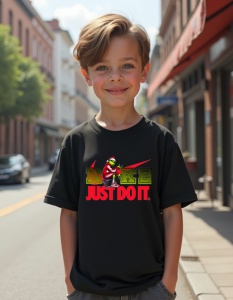 Tricou personalizat pentru copii din bumbac 100% - Grinch - Just Do It - Img 2