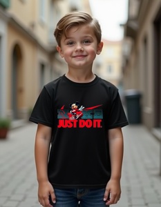 Tricou personalizat pentru copii din bumbac 100% - Mickey - Just Do It - Img 2