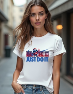 Tricou personalizat pentru dama din bumbac 100% - Stitch - Just Do It